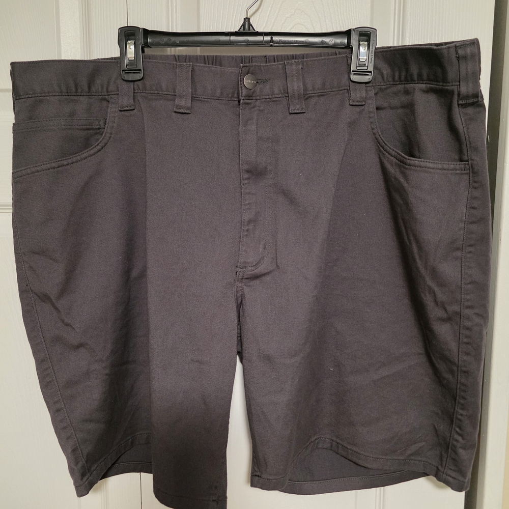 Carhartt Men's Dark Gray Flat Front Shorts